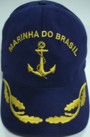 Boné Marinha do Brasil Bordado Azul
