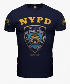 Camiseta Police NYPD Estampa Frente e Costas Azul (Teamsix)